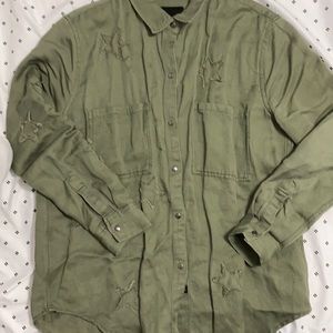 Rails Star Embroidered button up
